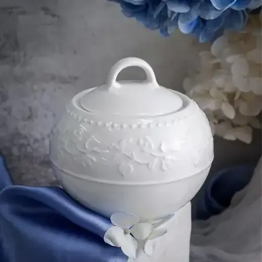 Сахарница с крышкой, Casa di Fortuna, Primavera, 210 мл, d 9 см, h 8.4 см