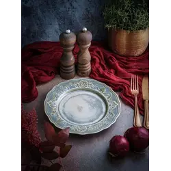 Тарелка мелкая, Casa di Fortuna, Vintage, 21 x 2.4 см