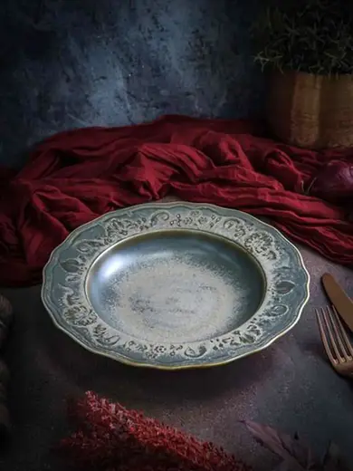 Тарелка глубокая / для пасты, Casa di Fortuna, Vintage, 26.5 x 5 см, 470 мл