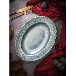 Блюдо овальное, Casa di Fortuna, Vintage, 33 x 24.2 x 4.7 см