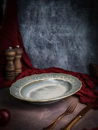 Блюдо овальное, Casa di Fortuna, Vintage, 33 x 24.2 x 4.7 см