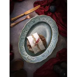 Блюдо овальное, Casa di Fortuna, Vintage, 37 x 27.6 x 5 см