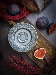 Блюдце, Casa di Fortuna, Vintage, 12.5 x 1.6 см, (для чашки CDF VN 10)