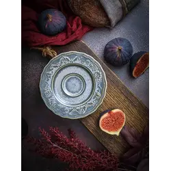 Блюдце, Casa di Fortuna, Vintage, 12.5 x 1.6 см, (для чашки CDF VN 10)