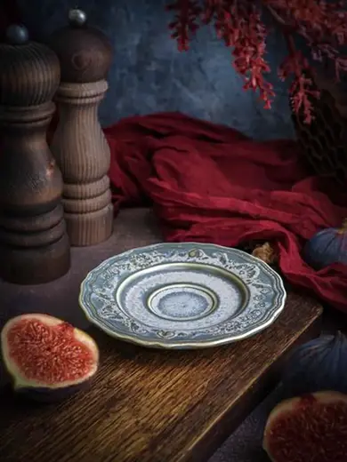 Блюдце, Casa di Fortuna, Vintage, 12.5 x 1.6 см, (для чашки CDF VN 10)