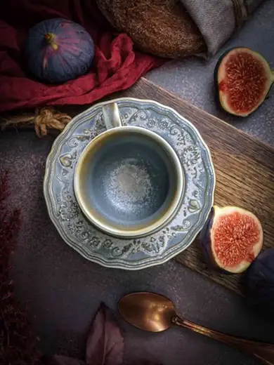 Блюдце, Casa di Fortuna, Vintage, 12.5 x 1.6 см, (для чашки CDF VN 10)