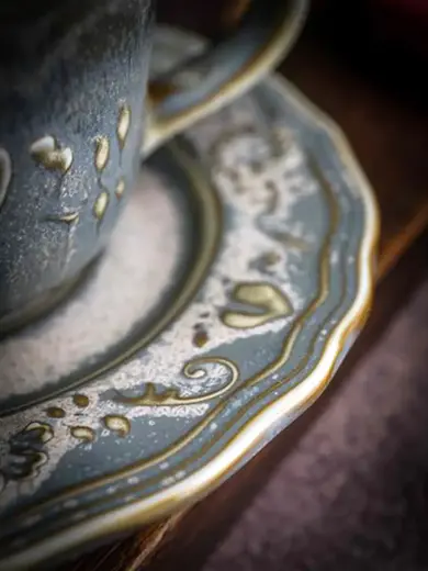 Блюдце, Casa di Fortuna, Vintage, 12.5 x 1.6 см, (для чашки CDF VN 10)