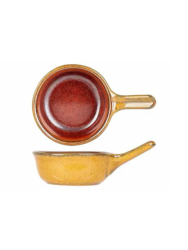 Соусник с ручкой, Cosy & Trendy, Elements Mustard, h 3.7 см, l 10.5 см, b 6.5 см