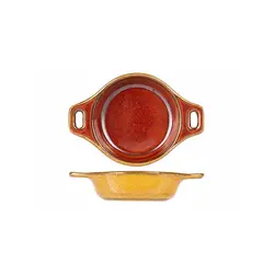 Соусник с ручками, Cosy & Trendy, Elements Mustard, h 2.9 см, l 9.4 см, b 6.6 см