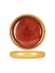 Тарелка с закругленным бортом, Cosy & Trendy, Elements Mustard, d 24 см, h 4.9 см