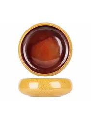 Салатник с закругленным бортом, Cosy & Trendy, Elements Mustard, d 17 см, h 6.2 см