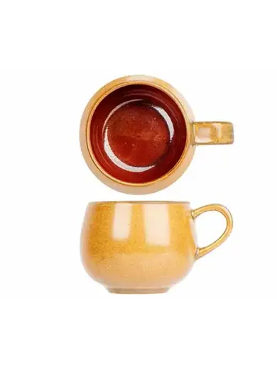 Чашка, Cosy & Trendy, Elements Mustard, 190 мл, d 7 см, h 6.2 см