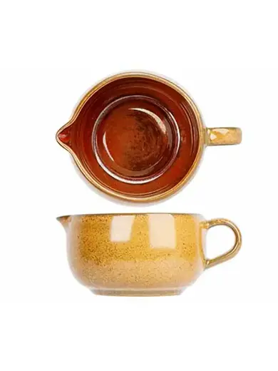 Молочник / соусник с ручкой, Cosy & Trendy, Elements Mustard, 160 мл, d 9 см, h 5 см