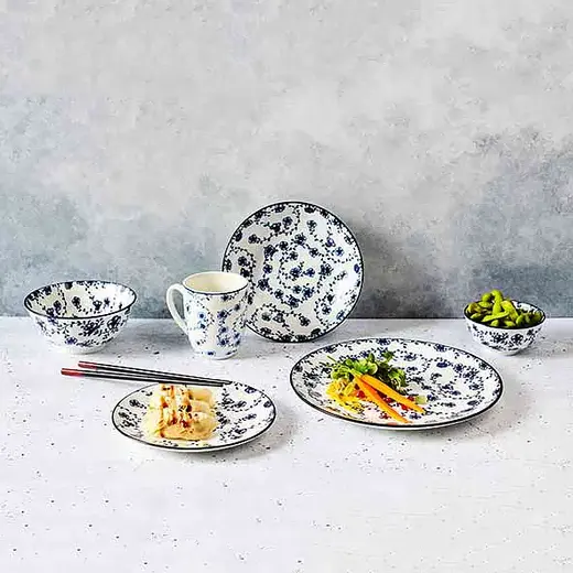 Кружка (набор 4 шт.) , Cosy & Trendy, Flor Azul, 370 мл, d 8.8 см, h 10.4 см