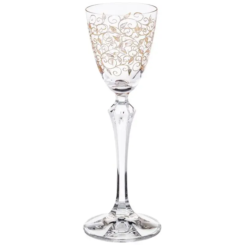 Рюмка, Crystalex, Elizabeth, панто, золотые лепестки, 70мл QH006 (*6)