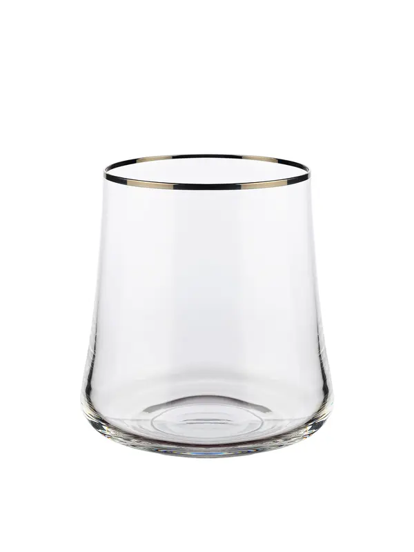 Стакан для виски, Crystalex, Extra, отводка платиной, 350 мл 200524 (*6)