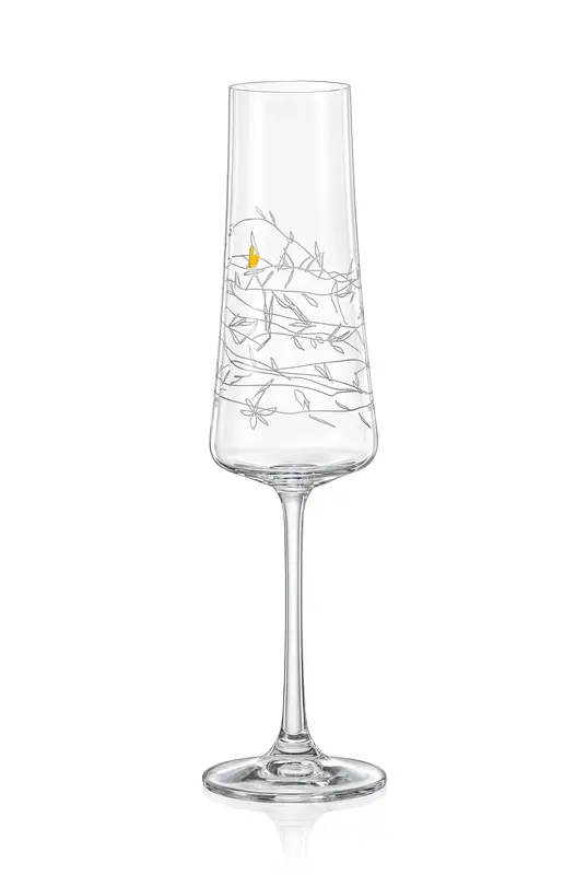 Бокал для шампанского, Crystalex, Extra, Любовь, 210 мл K0777 (*2)