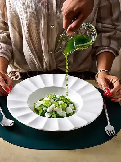 Тарелка глубокая с римом, FORTESSA. The United Tables Group, Blyss, 29 x 4.4 см