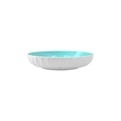 Салатник, FORTESSA. The United Tables Group, Blyss, 22 x 4.5 см, 710 мл, бирюзовый