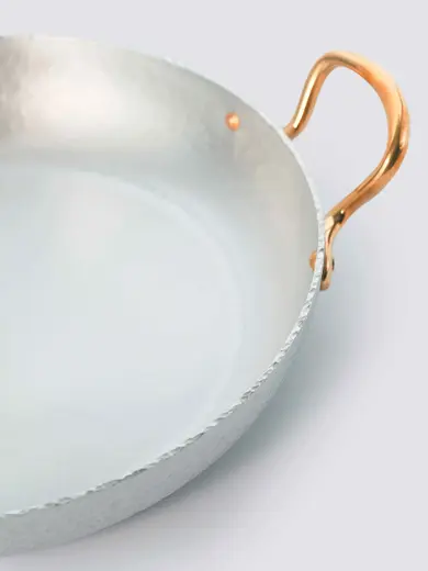 Gibco Сковорода 19х3,5 см с двумя ручками "Арго Эхо", алюминиевая с тиснением