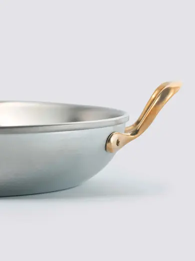 Gibco Сковорода 19х3,5 см с двумя ручками "Бином", алюминиевая с нержавеющей сталью