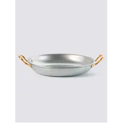 Gibco Сковорода 19х3,5 см с двумя ручками "Бином", алюминиевая с нержавеющей сталью, с тиснением