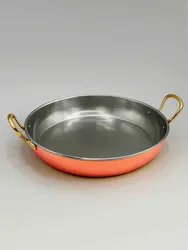 Gibco Сковорода 23х4,5 см с двумя ручками "Бином", медная с нержавеющей сталью