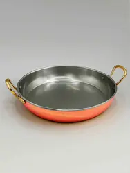 Gibco Сковорода 23х4,5 см с двумя ручками "Бином", медная с нержавеющей сталью, полированная