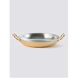 Gibco Сковорода 19х3,5 см с двумя ручками "Бином", латунная с нержавеющей сталью