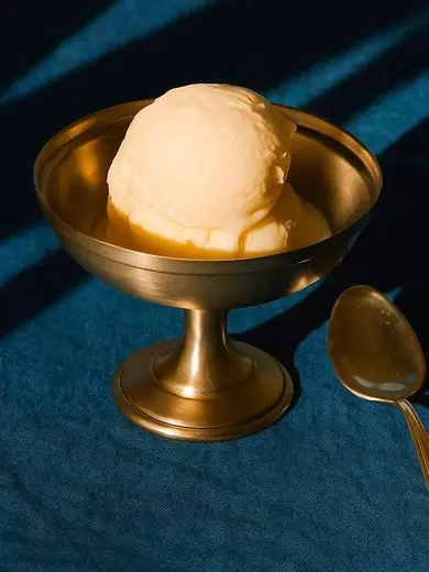 Gibco Креманка на ножке "Брасс" латунная, 11х8,5 см