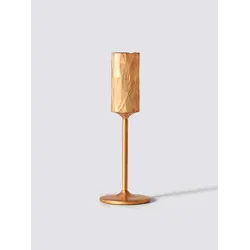 Gibco Подставка для зубочисток на ножке "Брасс" латунная с фактурой черепаха, 2х10 см