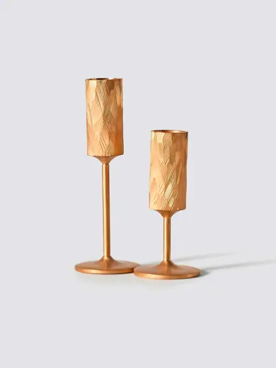 Gibco Подставка для зубочисток на ножке "Брасс" латунная с фактурой черепаха, 2х10 см