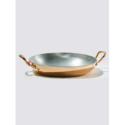 Gibco Сковорода 19х3,5 см с двумя ручками "Брасс Эхо", латунная с лужением внутри, полированная