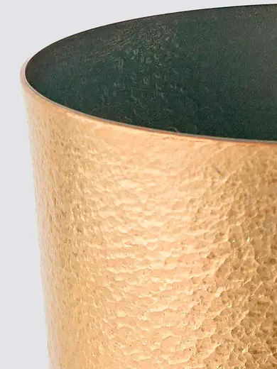 Gibco Ведро для льда 2 л "Брасс Эхо" латуннное, полированное, с тиснением, 14х16 см