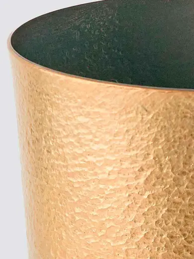 Gibco Ведро для льда 3,3 л "Брасс Эхо" латуннное, полированное, с тиснением, 17х19 см