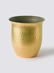 Gibco Ведро для льда 5,5 л "Брасс Эхо" латуннное, полированное, с тиснением, 22х22 см