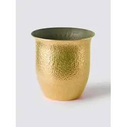 Gibco Ведро для льда 5,5 л "Брасс Эхо" латуннное, полированное, с тиснением, 22х22 см