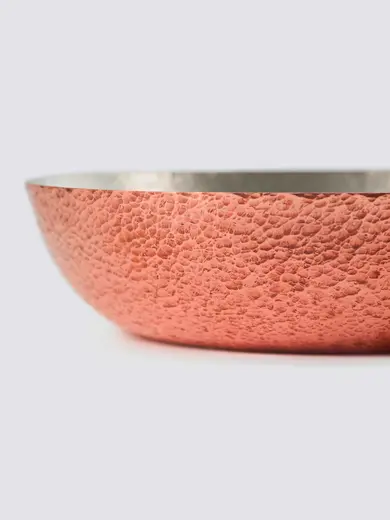 Gibco Чаша 900 мл "Купер Эхо" медная, с лужением внутри, полированная, с тиснением, 17х5 см