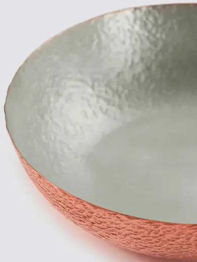 Gibco Чаша 900 мл "Купер Эхо" медная, с лужением внутри, полированная, с тиснением, 17х5 см