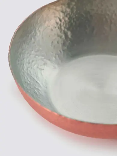 Gibco Пиала 250 мл "Купер Эхо" медная с лужением внутри, с тиснением, 11х3 см