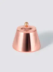 Gibco Сахарница с крышкой "Купер Плюс" медная с лужением внутри, полированная, 9х8,5 см