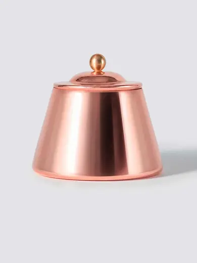 Gibco Сахарница с крышкой "Купер Плюс" медная с лужением внутри, полированная, 9х8,5 см