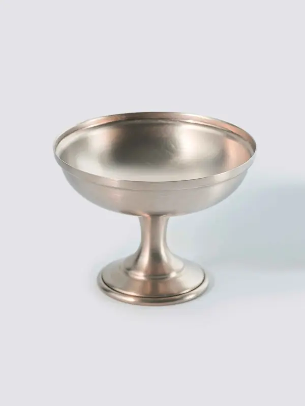 Gibco Креманка на ножке "Нобель" мельхиоровая, 11х8,5 см