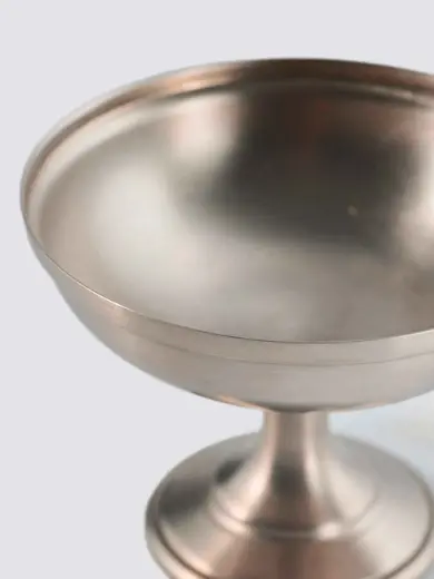 Gibco Креманка на ножке "Нобель" мельхиоровая, 11х8,5 см