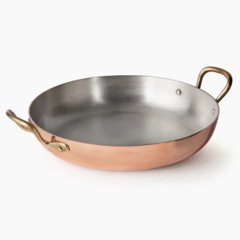 Gibco Сковорода с двумя ручками 23х4,5 см "Купер", медная с лужением внутри