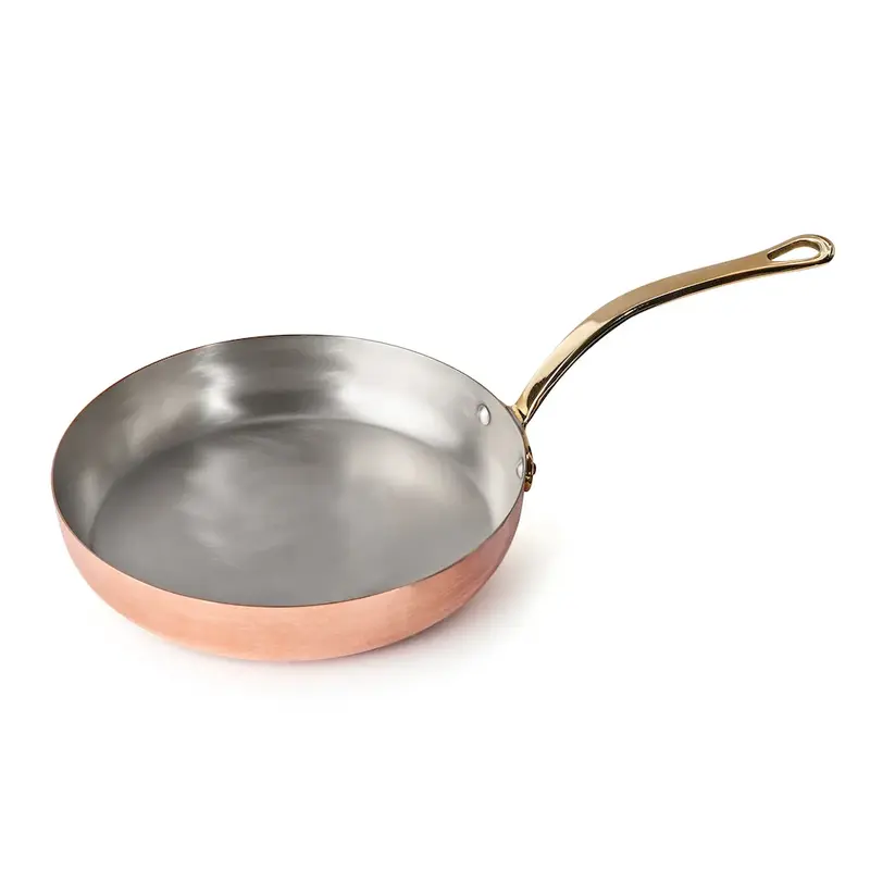 Gibco Сковорода с ручкой 25х4,5 см "Купер", медная с лужением внутри