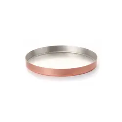 Gibco Поднос с прямым бортом 16х2 см "Купер", медный с лужением внутри