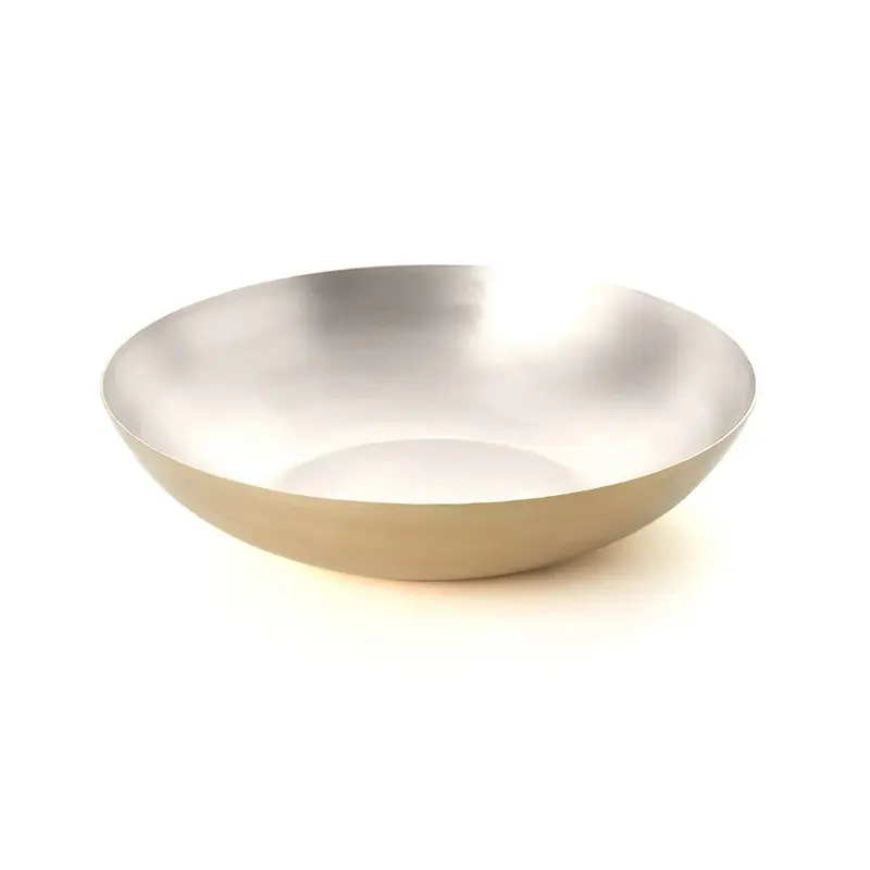 Gibco Тарелка полуглубокая 20 см "Брасс", латунная с лужением внутри, 1000 мл