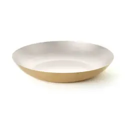 Gibco Тарелка полуглубокая 24 см "Брасс", латунная с лужением внутри, 1300 мл