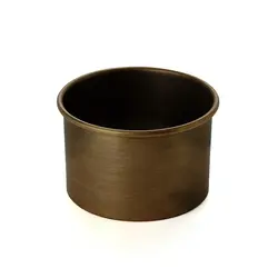 Сахарница с кантом латунная, с патиной, GIBCO, 10 х 6 см